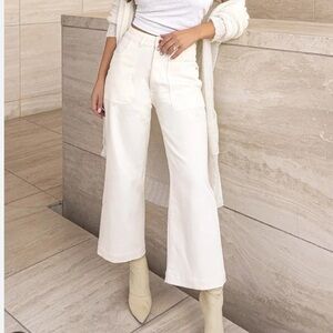 DL1961 x Marianna Hewitt Hepburn High Waist Wide Leg Jeans (Sutter) Size 26